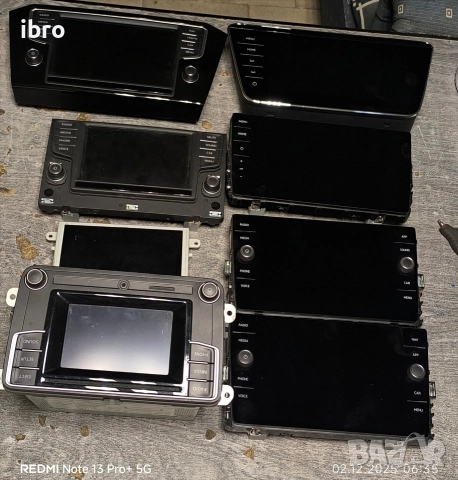 дисплей за навигация и радио за VW 5G6919605B 5G6919606 3V0919606D 5G0919606 3G0919605B 4F0919604 