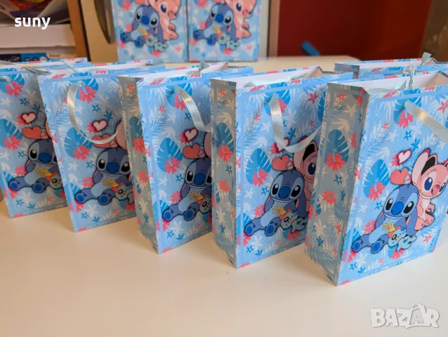 Картонени торбички за лакомства и подаръци Стич, снимка 2 - Други - 49723509