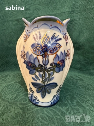 Ваза с кобалт и злато, Кисловодск, СССР