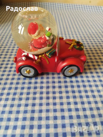 Дядо Коледа количка със снежна топка, снимка 3 - Други - 39017662