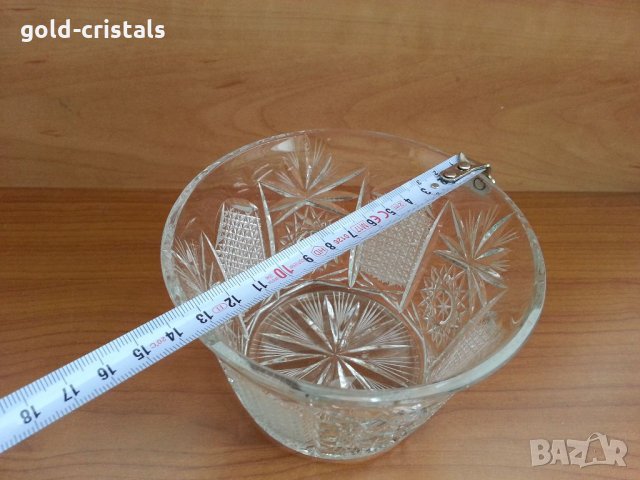 Кристална купа ледарка , снимка 4 - Антикварни и старинни предмети - 32888808