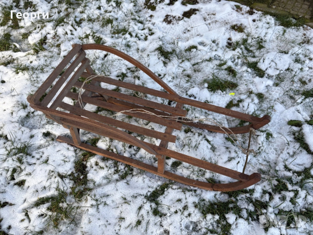 Българска  дървена шейна, снимка 4 - Зимни спортове - 53202707