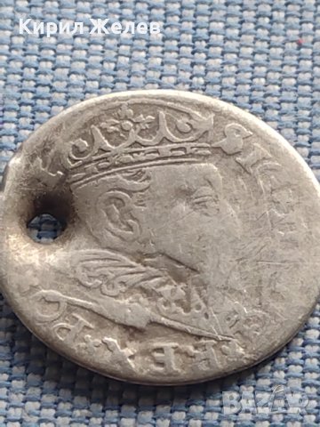 Сребърна монета 3 гроша 1596г. Сигизмунд трети ПОЛША 28460, снимка 2 - Нумизматика и бонистика - 42969893