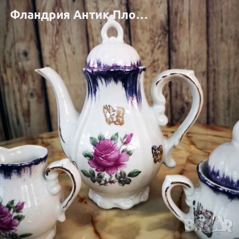 Порцеланов сервиз за кафе "Рози" , снимка 2 - Сервизи - 37094499