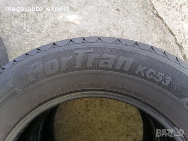2 бр. Kumho PorTran 215/65R16C, снимка 3 - Гуми и джанти - 50943770