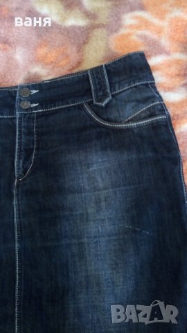 Черна дънкова пола, снимка 6 - Поли - 38281901