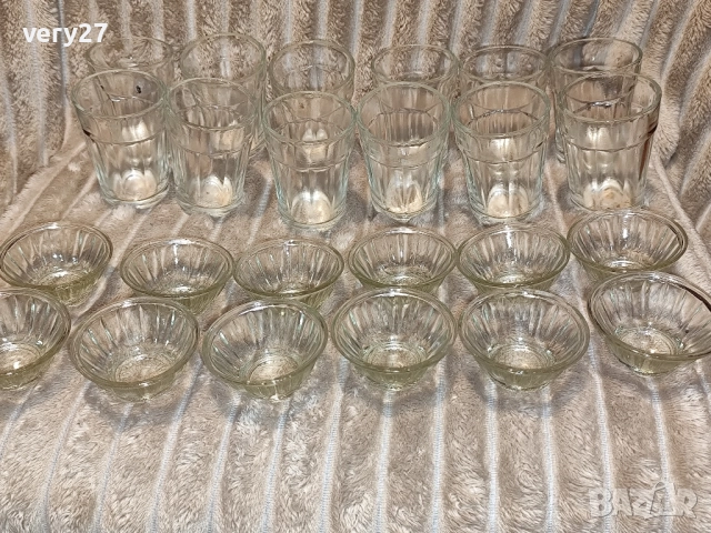 комплект чаши за бяло сладко и чиниики за сладко