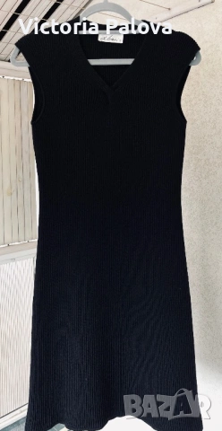 Бутикова рокля DI BARI 100% virgin wool Италия, снимка 2 - Рокли - 53238463