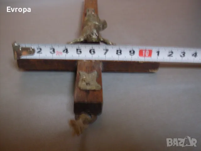 Дървен кръст- разпятие., снимка 6 - Декорация за дома - 49623185