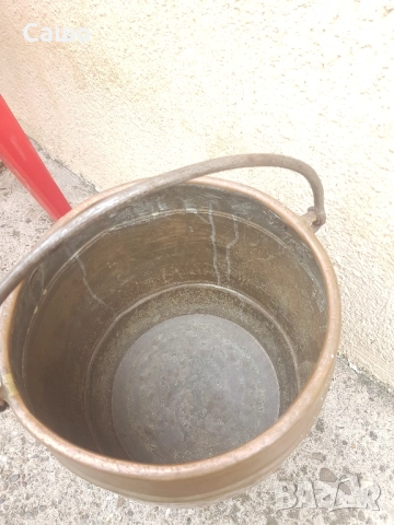 Бакърена кофа, снимка 7 - Антикварни и старинни предмети - 52418732