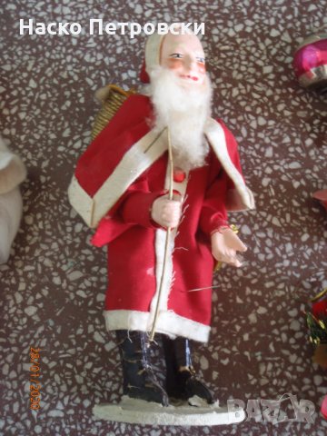 Коледни Дядо Мраз / Съветски Дядо Коледа ретро КУКЛА от 1951г., снимка 1 - Антикварни и старинни предмети - 28263693