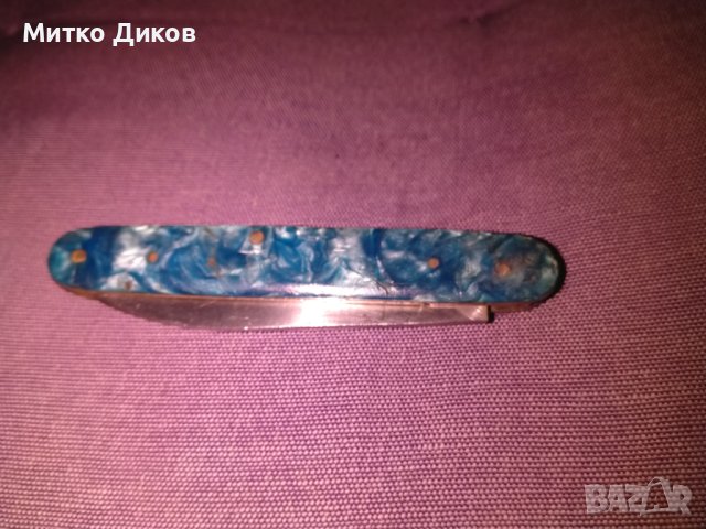 Джобно ножче от соца Велико Търново седеф, снимка 6 - Ножове - 43400669