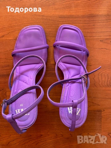 Сандали ZARA лилави, снимка 2 - Сандали - 50929049