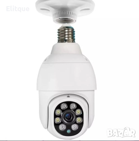 Куполна Wi-Fi камера под формата на крушка с широкообхватен ъгъл на видимост, снимка 4 - Друга електроника - 52684564