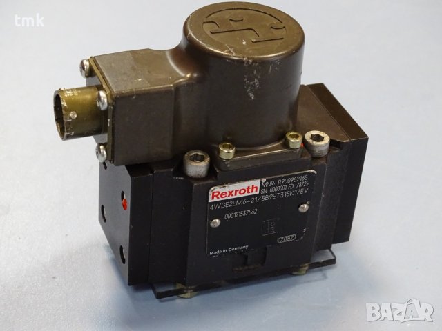 серво клапан Rexroth 4WSE2EM6-21/5B9ET315K17EV directional ser-valves in 4-way variant, снимка 9 - Резервни части за машини - 37994701