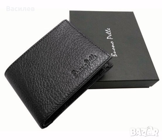 Buono Pelle нов мъжки портфейл портмоне естествена кожа RFID protection внос Англия, снимка 3 - Портфейли, портмонета - 43771944