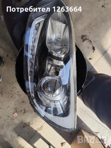 Фар Кия Рио с лупа и лед