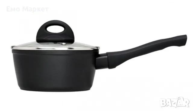 Касерола с диаметър 18 см, стъклен капак, гранитно покритие, турско качество, снимка 5 - Съдове за готвене - 48920400