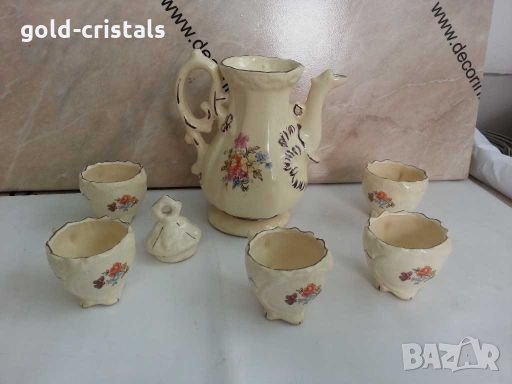  сервиз за кафе  чашки и кана   , снимка 3 - Антикварни и старинни предмети - 28613232