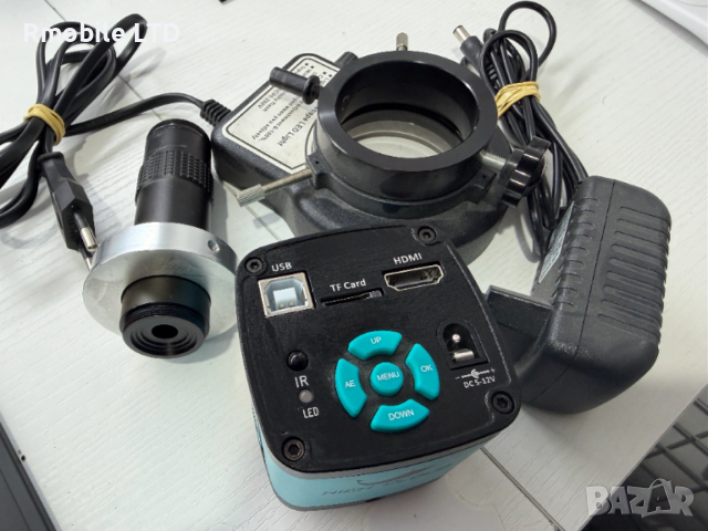 Микроскоп 1080p Ultra HD Цифрова видео + Обектив