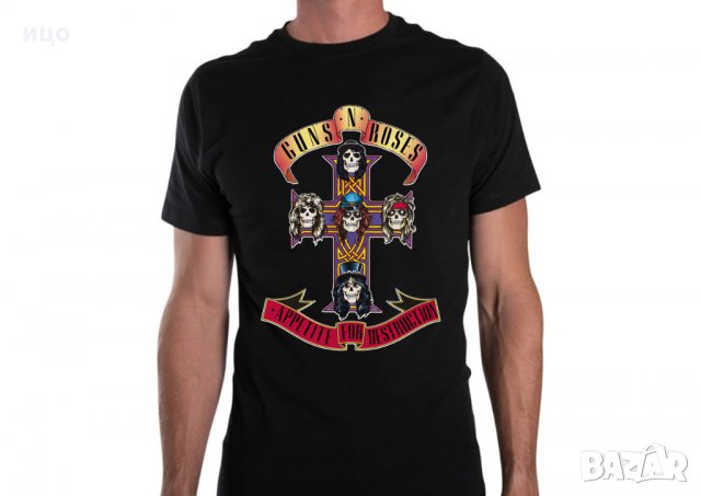  Мъжка тениска Guns N' Roses 6 модела всички размери, снимка 2 - Тениски - 28655536