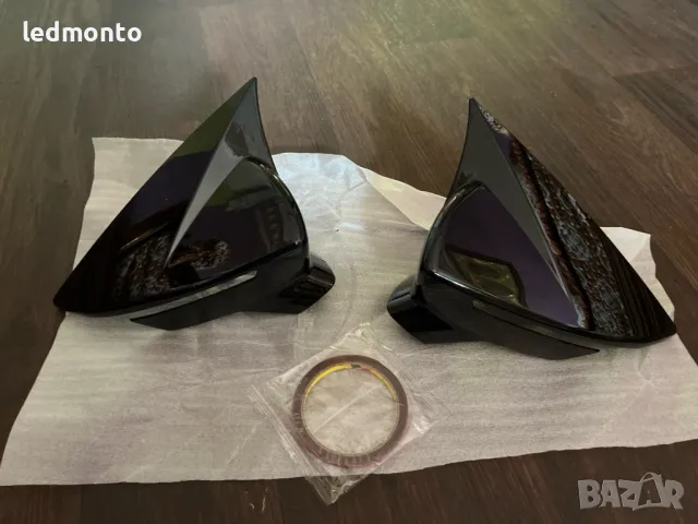 Капаци за странични огледала за SEAT Leon, Ibiza и Arona - Гланцово Черно, снимка 5 - Части - 47271977