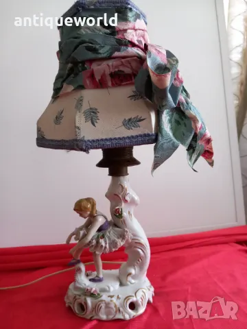 DRESDEN , Wilhelm Rittirsc Порцеланова Лампа Балерина ДРЕЗДЕН, снимка 2 - Антикварни и старинни предмети - 49218690