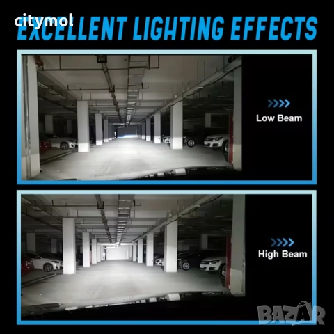 Комплект 2 бр. авто лампи/крушки H4 LED, 4300K, с вентилатори, снимка 7 - Аксесоари и консумативи - 52626041