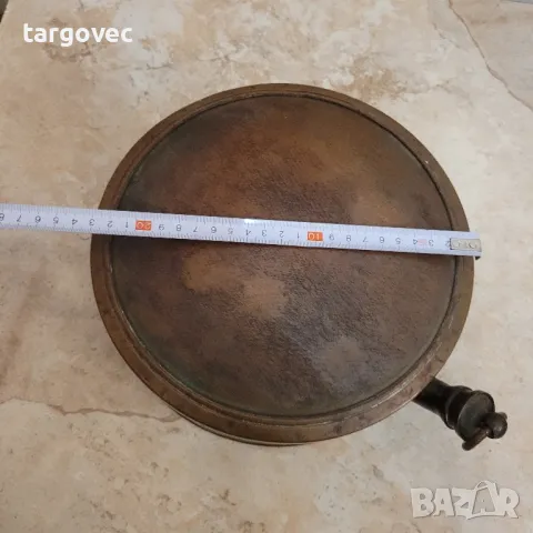 уникален меден съд грейка или манерка, снимка 2 - Антикварни и старинни предмети - 48648402