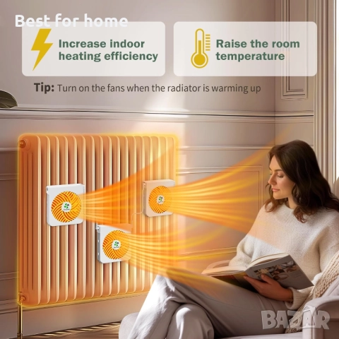 3 вентилатора за радиатор  с термостат и магнити, снимка 2 - Радиатори - 52791213