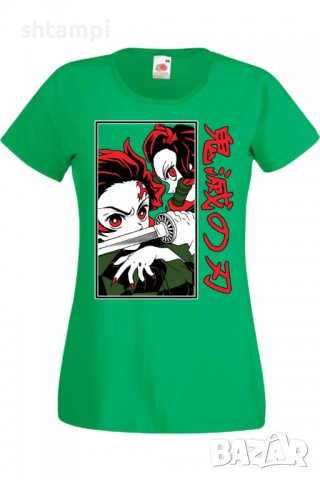 Дамска тениска Аниме Манга Demon Slayer Tanjiro Nezuko Fighting,Анимация,игра,Празник,Повод., снимка 7 - Тениски - 38058612