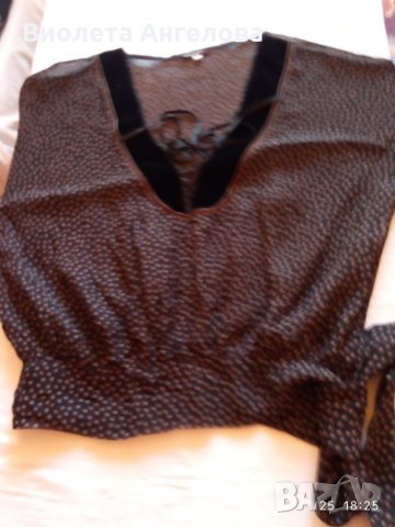 Официална копринена блуза, снимка 1 - Блузи с дълъг ръкав и пуловери - 33627775