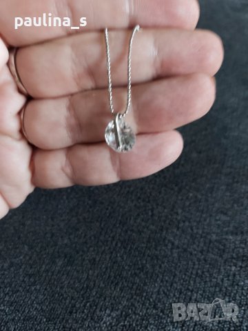 Колие тип чокър с камък цирконий , снимка 3 - Колиета, медальони, синджири - 37253700