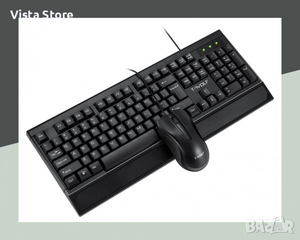 Комплект клавиатура + мишка T-Wolf TF330, снимка 3 - Клавиатури и мишки - 37585004