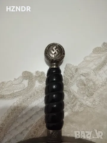 Кинжал хитлерийска свастика гравиран орел и счупен кръст, снимка 2 - Антикварни и старинни предмети - 50146690