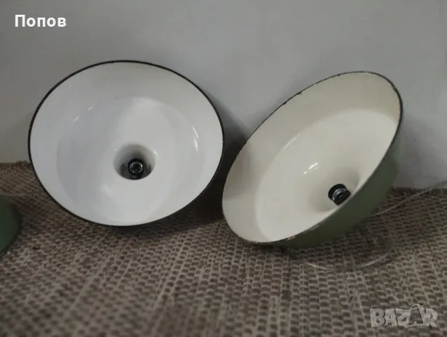 Индустриални емайлирани лампи, снимка 12 - Лампи за таван - 48484994