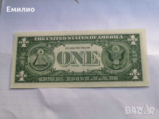 USA $ 1 Dollar Silver Certificate 1957-B UNC, снимка 4 - Нумизматика и бонистика - 27732504