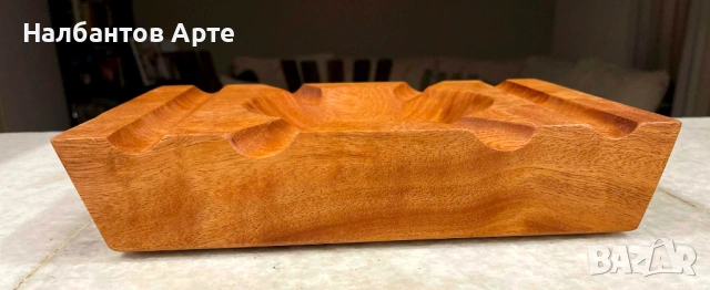 пепелник за пури от махагон сапели - масив, снимка 4 - Други - 53533474