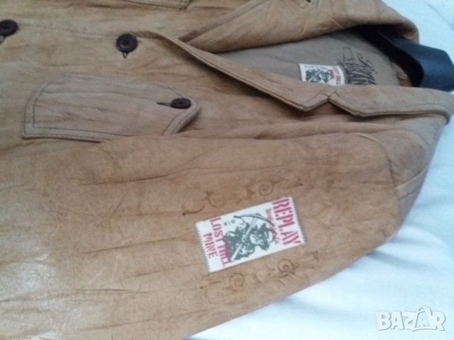 Кожено яке REPLAY, снимка 12 - Якета - 32384516