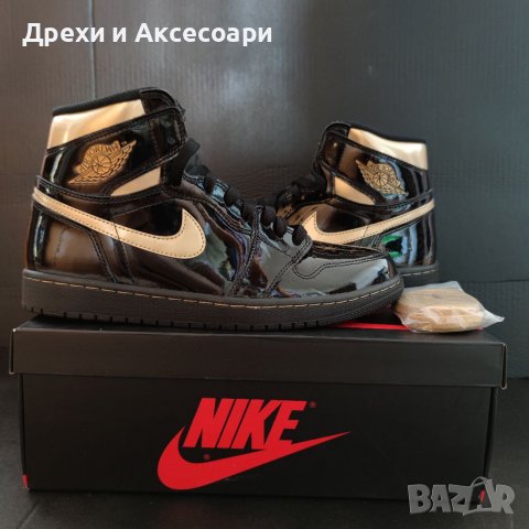 Нови Обувки Nike Air Jordan 1 Metalic  High оригинални перфектни Кецове Маратонки Обувки размер 43 , снимка 9 - Други - 37636499