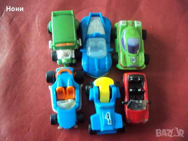 6 броя Детски миниатюрни колички, снимка 1