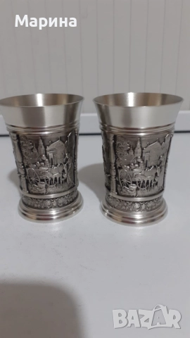 Комплект за ракия от калай Antik*Vintage  #108, снимка 10 - Антикварни и старинни предмети - 52397734