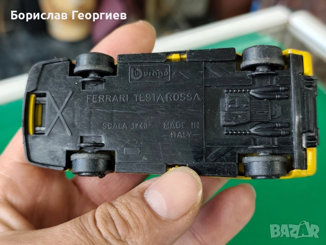 Количка burago ferrari testarossa 1/43 1984 г, снимка 5 - Колекции - 52614410