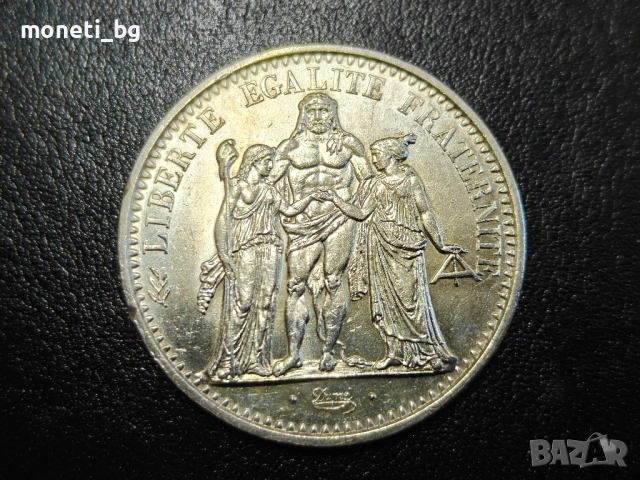 СРЕБРО Франция 10 франка 1965, снимка 2 - Нумизматика и бонистика - 53587915