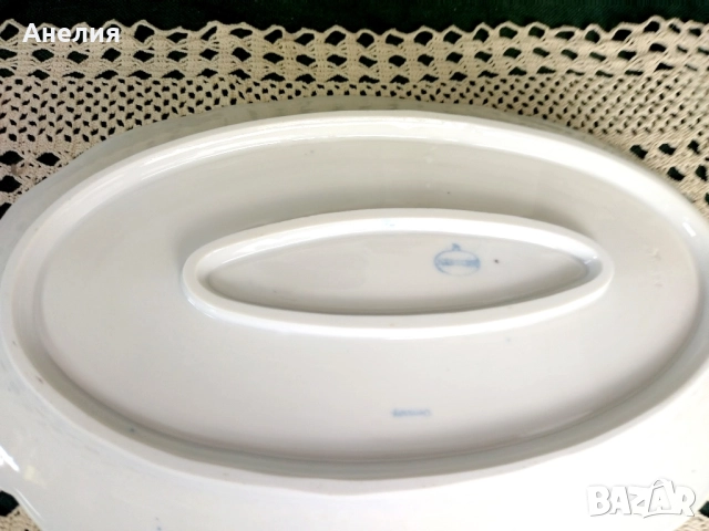 Meissen плато син лук антика, снимка 3 - Чинии - 52409291