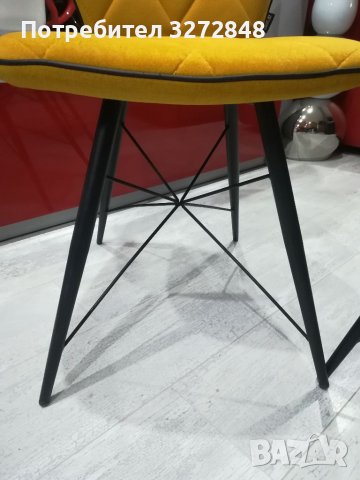 Жълти трапезни столове - 2броя, снимка 6 - Столове - 39184135