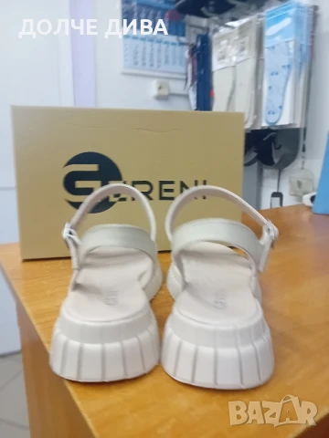 НАМАЛЕНИЕ -Дам.сандали естествена кожа м086 беж злато, снимка 3 - Сандали - 50581272