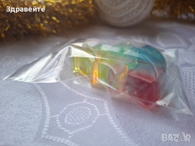 Малки коледни глицеринови сапунчета за подарък, снимка 3 - Коледни подаръци - 52679369