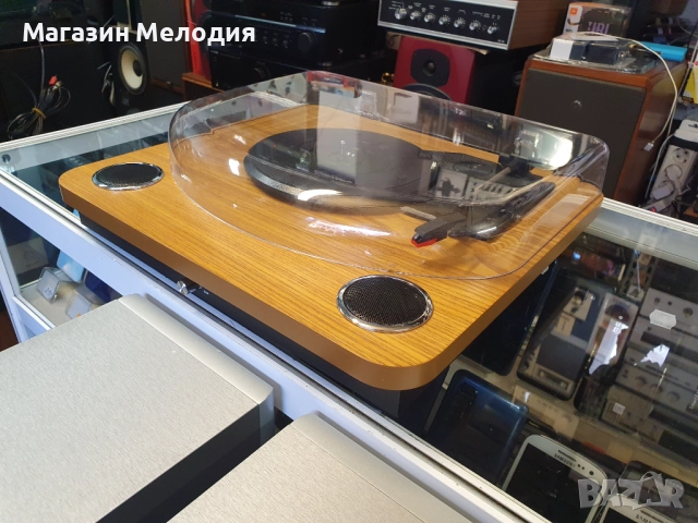💽📻📀🎶 Грамофон Maginon HS-T08 В отлично техническо и визуално състояние. Като модел има usb, гово, снимка 4 - Грамофони - 39171237