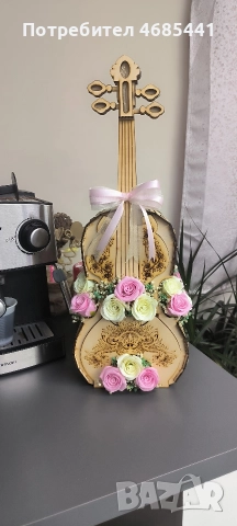 Подаръчна Цигулка, снимка 3 - Декорация за дома - 52822042